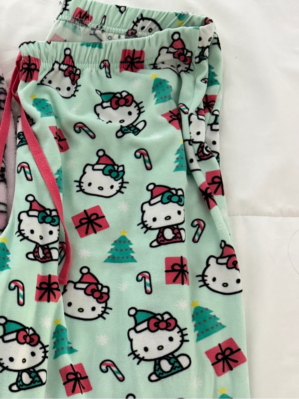 Mint Green Hello Kitty Christmas Pajama Pants